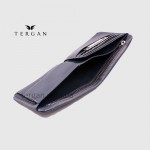 Мужской кошелек TERGAN 1361 из мягкой кожи с монетницей и отделением на молнии  LACIVERT  NAPPA Темно Синий