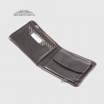 Мужской кошелек из мягкой кожи с монетницей и отделением на молнии TERGAN 1361  KAHVE NAPPA Темно Коричневый