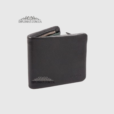 Мужской кошелек TERGAN 1361 SIYAH NAPPA/YESIL NAPPA