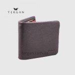 Мужской кошелек TERGAN 1361 из мягкой кожи с монетницей и отделением на молнии  SIYAH NAPPA / 22TABA NAPPA Темно Коричневый