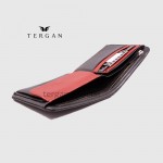 Мужской кошелек TERGAN 1361 из мягкой кожи с монетницей и отделением на молнии  SIYAH NAPPA / 22TABA NAPPA Темно Коричневый
