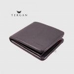 Мужской кошелек TERGAN 1361 из мягкой кожи с монетницей и отделением на молнии  SIYAH NAPPA / 22TABA NAPPA Темно Коричневый