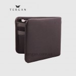 Мужской кошелек TERGAN 1361 из мягкой кожи с монетницей и отделением на молнии  SIYAH NAPPA/GRI NAPPA Коричневый