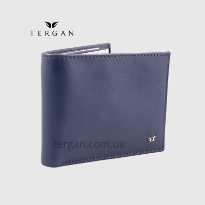 Портмоне мужское TERGAN 1227 кожаное без монетницы LACIVERT RUSTIC Синий