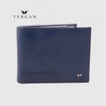 Портмоне мужское TERGAN 1227 кожаное без монетницы  LACIVERT RUSTIC Синий Синий