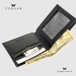 Портмоне мужское TERGAN 1227 кожаное без монетницы  SIYAH RUSTIC Черный