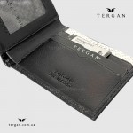 Портмоне мужское TERGAN 1227 кожаное без монетницы  SIYAH RUSTIC Черный