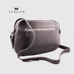 Сумка Женская TERGAN 78865 Кожаная маленькая  с ремнем через плечо GRI ARSEL Чр