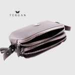 Сумка Женская TERGAN 78865 Кожаная маленькая  с ремнем через плечо GRI ARSEL Чр
