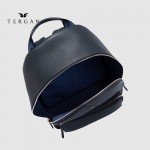 Рюкзак мужской TERGAN 21443 Кожаный Дорожный  LACIVERT LATIGO Темно Синий Синий