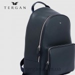 Рюкзак мужской TERGAN 21443 Кожаный Дорожный  LACIVERT LATIGO Темно Синий Синий