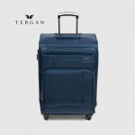 Чемодан текстильный TERGAN 46124 Средний На колесах с отделением под ноутбук LACIVERT Textile Синий