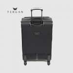 Чемодан текстильный TERGAN 46124 Средний На колесах с отделением под ноутбук SIYAH Textile Черный