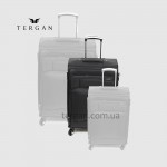 Чемодан текстильный TERGAN 46124 Средний На колесах с отделением под ноутбук SIYAH Textile Черный