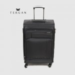Чемодан текстильный TERGAN 46128 Большой На колесах с отделением под ноутбук SIYAH Textile Черный