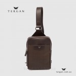 Сумка слинг мужская TERGAN 22342 Комбинированная кожа KAHVE KAHVE Коричневый Коричневый