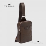 Сумка слинг мужская TERGAN 22342 Комбинированная кожа KAHVE KAHVE Коричневый Коричневый