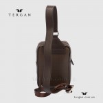 Сумка слинг мужская TERGAN 22342 Комбинированная кожа KAHVE KAHVE Коричневый Коричневый