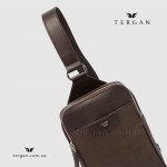 Сумка слинг мужская TERGAN 22342 Комбинированная кожа KAHVE KAHVE Коричневый Коричневый