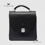 Сумка Барсетка мужская TERGAN 22880 Вертикальная Кожаная С ремнем через плечо SIYAH FLOATER Черный Черный