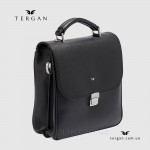 Сумка Барсетка мужская TERGAN 22880 Вертикальная Кожаная С ремнем через плечо SIYAH FLOATER Черный Черный