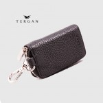 Ключница кожаная TERGAN 0257 На молнии На одно кольцо SIYAH FLOATER Черный Черный