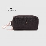 Ключница кожаная TERGAN 0257 На молнии На одно кольцо SIYAH FLOATER Черный Черный