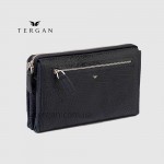Клатч мужской кожаный TERGAN 1633 LACIVERT BRIC RUSTIC тёмно-синий 