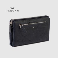 Клатч мужской TERGAN 1633 Кожаный На молнии Ручка под ладонь LACIVERT BRIC / LACIVERT RUSTIC
