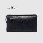 Клатч мужской кожаный TERGAN 1633 LACIVERT BRIC RUSTIC тёмно-синий 