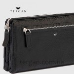 Клатч мужской TERGAN 1633 Кожаный На молнии Ручка под ладонь  SIYAH BRIC / SIYAH ANALIN Черный