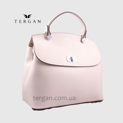 Сумка женская кожаная TERGAN 79121 Стильная Средняя с ремнем через плечоBEJ FLOATER