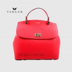 Сумка женская кожаная TERGAN 79121 Стильная Средняя с ремнем через плечо KIRMIZI FLOATER Красный Красный/Розовый