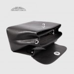 Стильная женская кожаная сумка TERGAN 79121  SIYAH FLOATER Черная