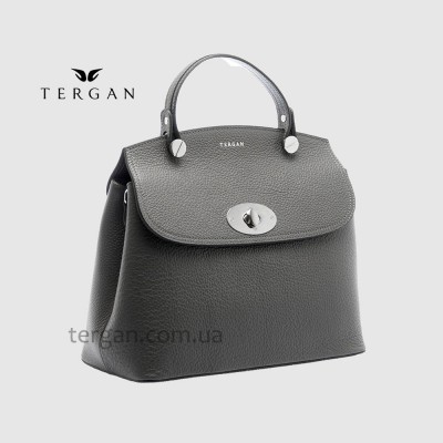 Сумка женская кожаная TERGAN 79121 Стильная Средняя с ремнем через плечоGRI FLOATER
