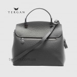 Сумка женская кожаная TERGAN 79121 Стильная Средняя с ремнем через плечо GRI FLOATER Чр