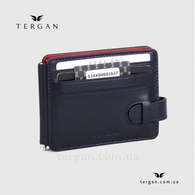 Зажим для денег TERGAN 1637 На 10 отделений под кредитные карточки LACIVERT RUSTIC / KIRMIZI RUSTIC