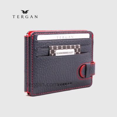 Зажим для денег TERGAN 1637 На 10 отделений под кредитные карточки LACIVERT FLOATER/KIRMIZI FLOATER