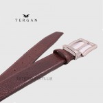 Ремень для джинс TERGAN 0336 Кожаный  KAHVE VEGETAL Темно Коричневый Коричневый