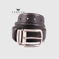 Ремень для джинс TERGAN 0336 Кожаный SIYAH VEGETAL Черный