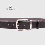 Ремень для джинс TERGAN 0336 Кожаный  SIYAH VEGETAL Черный Черный