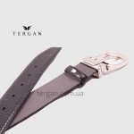 Ремень для джинс TERGAN 0336 Кожаный  SIYAH VEGETAL Черный Черный