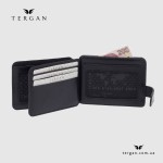 Картхолдер Обложка под ID паспорт TERGAN 1658  SIYAH RUSTIC 