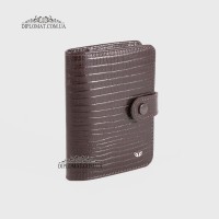 Визитница кожаная для дисконтных карт TERGAN 1210 KAHVE LAZER