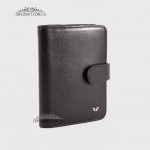 Визитница кожаная для дисконтных карт TERGAN 1210  SIYAH RUSTIC Черная