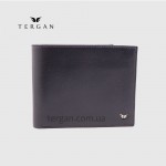 Портмоне мужское TERGAN 1211 Кожаное небольшого размера LACIVERT RUSTIC / KIRMIZI RUSTIC