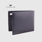 Портмоне мужское TERGAN 1211 Кожаное небольшого размера LACIVERT RUSTIC Синий