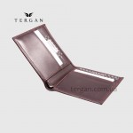 Портмоне мужское TERGAN 1211 Кожаное небольшого размера BORDO RUSTIC Бордовый/Пурпурный