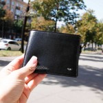 Портмоне мужское Кожаное небольшого размера TERGAN 1211 SIYAH RUSTIC Черный