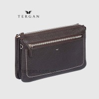 Клатч мужской кожаный TERGAN 2998 среднего размера KAHVE LATIGO
